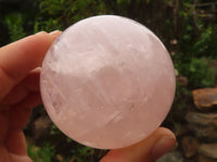 Polished Gemmy Rose Quartz Spheres  x 2 From Madagascar - Toprock Gemstones and Minerals