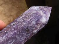 Polished Purple Lepidolite Points  x 3 From Madagascar - Toprock Gemstones and Minerals