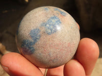 Polished Blue Spotted Spinel Quartz Spheres x 12 From Madagascar - Toprock Gemstones and Minerals