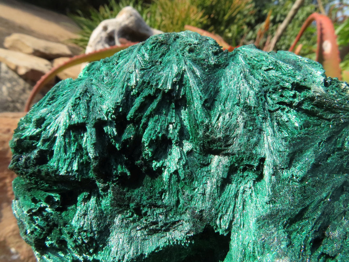 Natural Silky Malachite Specimen x 1 From Kasompe, Congo - TopRock