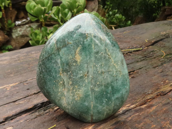 Polished Green Fuchsite Quartz Standing Free Form With Mica & Pyrite Flecks  x 1 From Madagascar - TopRock