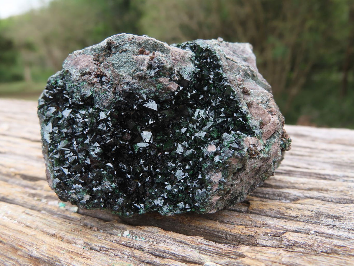 Natural Rare Copper Phosphate Libethenite On Dolomite Specimens x 2 From Shituru, Congo - TopRock
