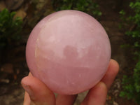 Polished Pink Rose Quartz Spheres  x 2 From Madagascar - Toprock Gemstones and Minerals