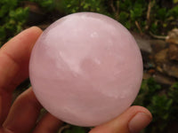 Polished Pink Rose Quartz Spheres  x 2 From Madagascar - Toprock Gemstones and Minerals
