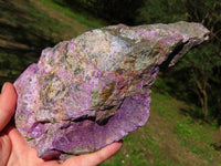 Natural Rough Stichtite & Green Serpentine Specimens x 2 From Barberton, South Africa - TopRock