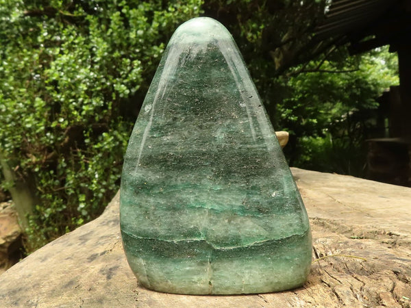 Polished Emerald Fuchsite Quartz Standing Free Form x 1 From Madagascar - TopRock
