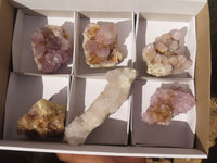 Natural Mixed Spirit Amethyst Quartz Clusters  x 6 From Boekenhouthoek, South Africa - Toprock Gemstones and Minerals