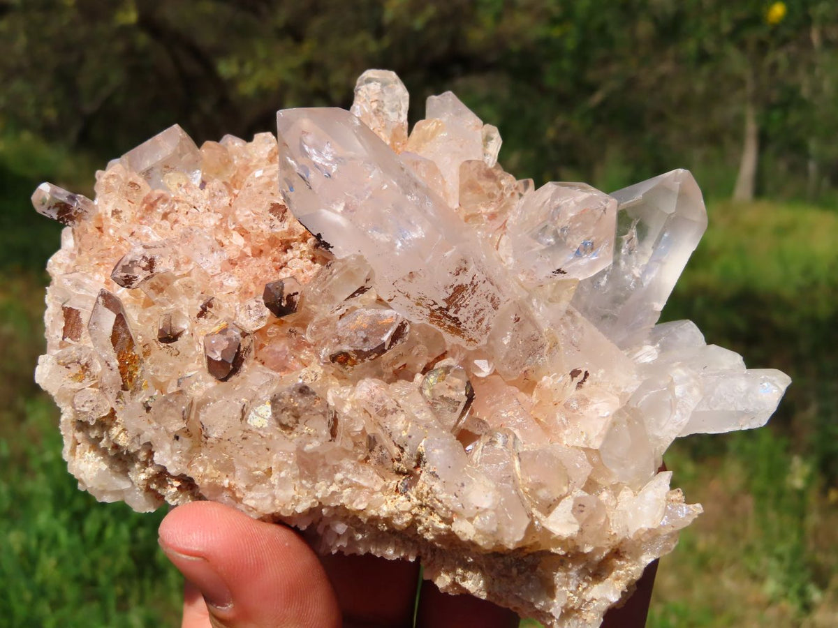 Natural Quartz Clusters Specimens x 3 From Zambia - TopRock
