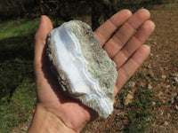 Natural Blue Lace Agate Geode Specimens  x 6 From Nsanje, Malawi - TopRock