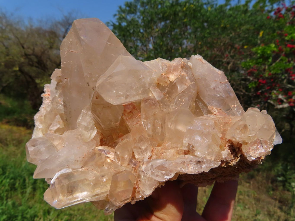 Natural Quartz Clusters Specimens x 3 From Zambia - TopRock