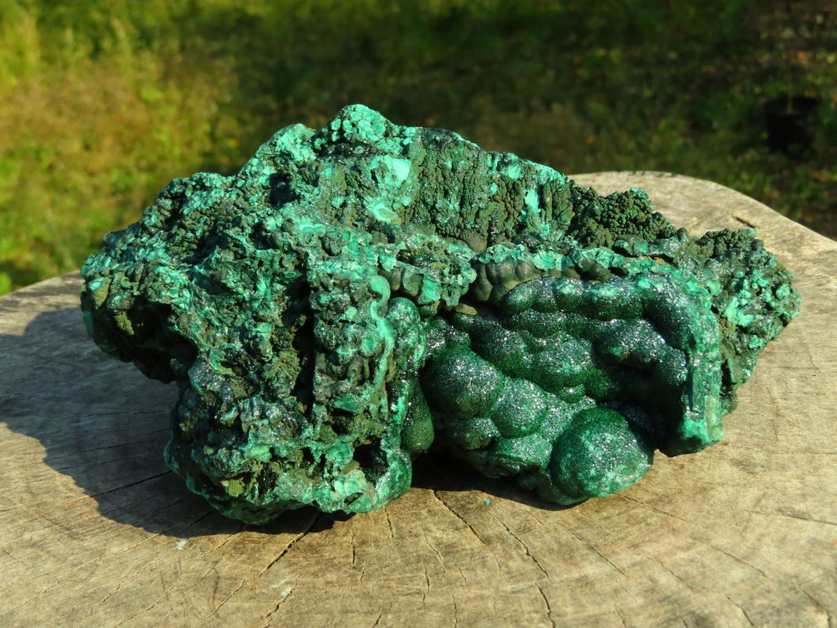 Natural Large Botryoidal Crystalline Malachite Specimen x 1 From Kambove, Congo - TopRock