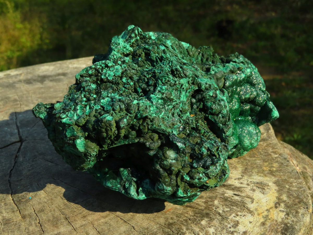 Natural Large Botryoidal Crystalline Malachite Specimen x 1 From Kambove, Congo - TopRock