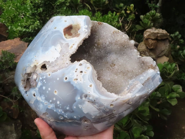 Polished Crystal Centred Amethyst Agate Geode  x 1 From Madagascar - TopRock