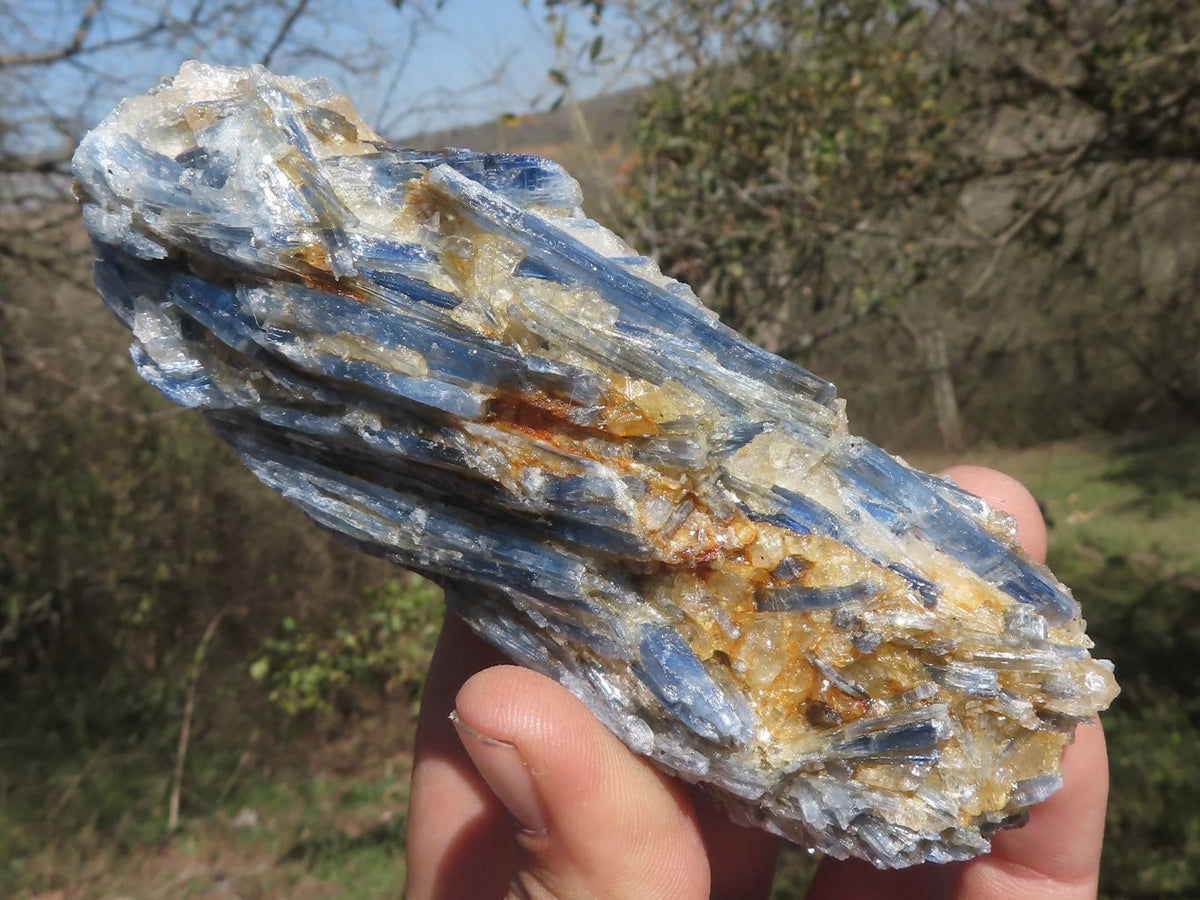 Natural Blue Kyanite Crystals In Schist Specimens x 6 From Karoi, Zimbabwe - TopRock