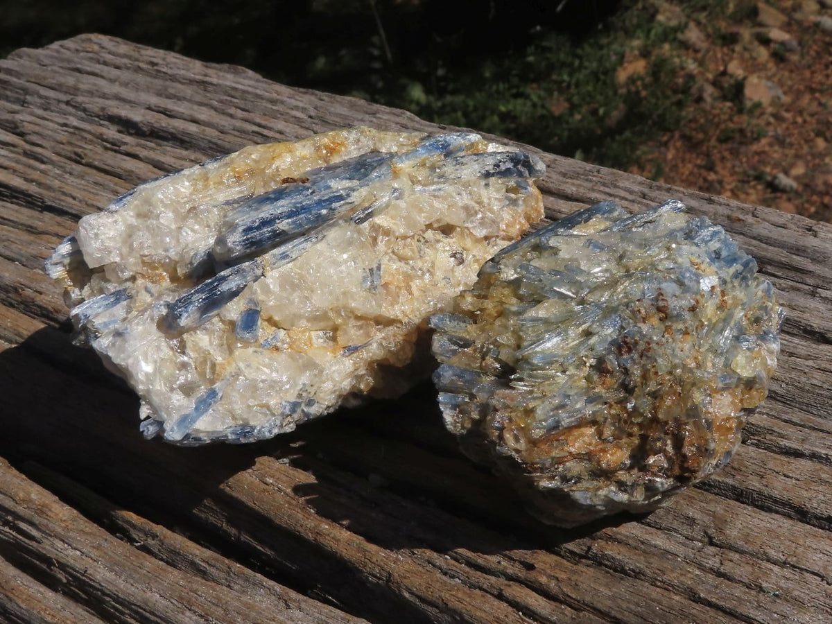 Natural Blue Kyanite Crystals In Schist Specimens x 6 From Karoi, Zimbabwe - TopRock