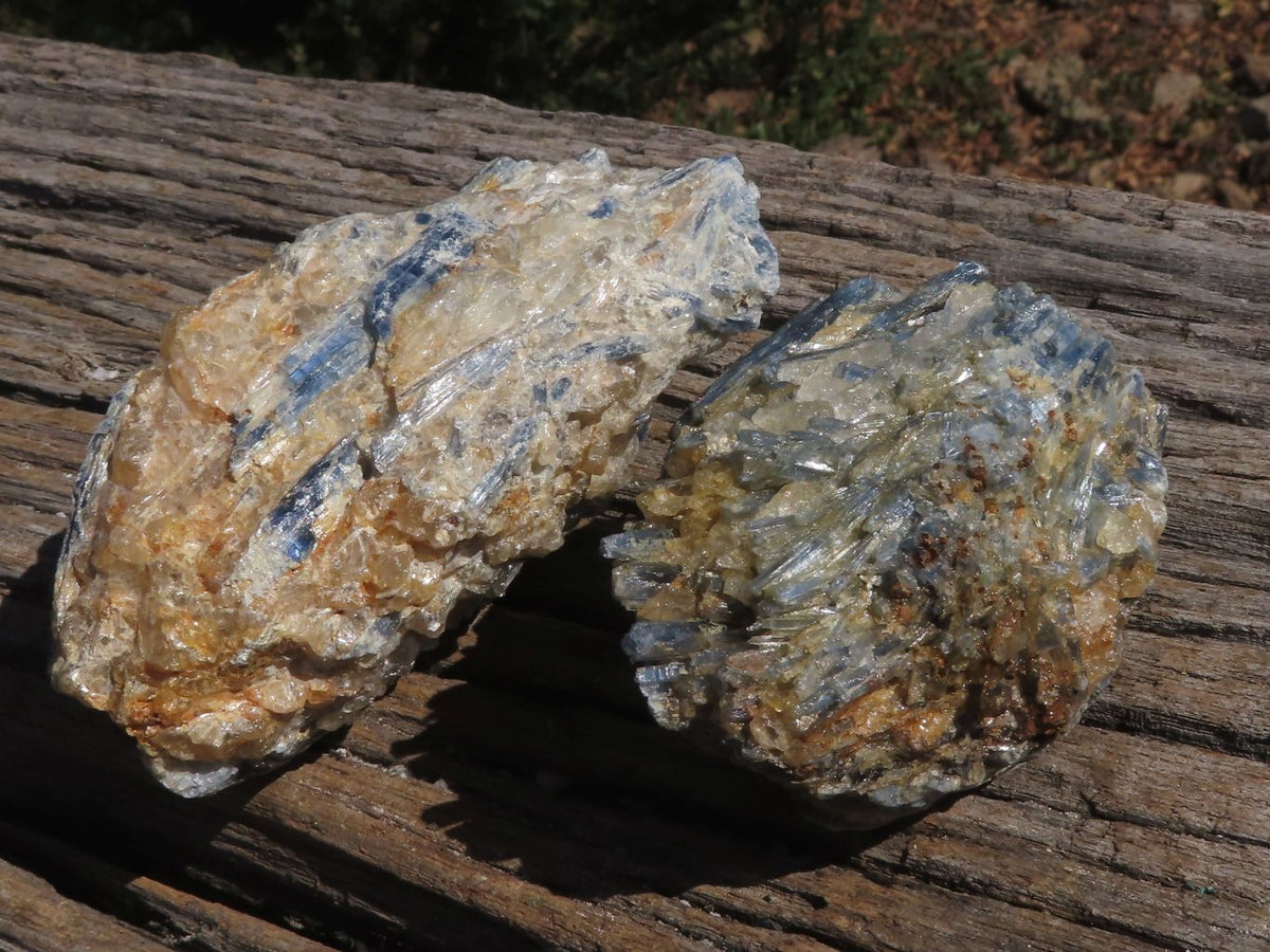 Natural Blue Kyanite Crystals In Schist Specimens x 6 From Karoi, Zimbabwe - TopRock