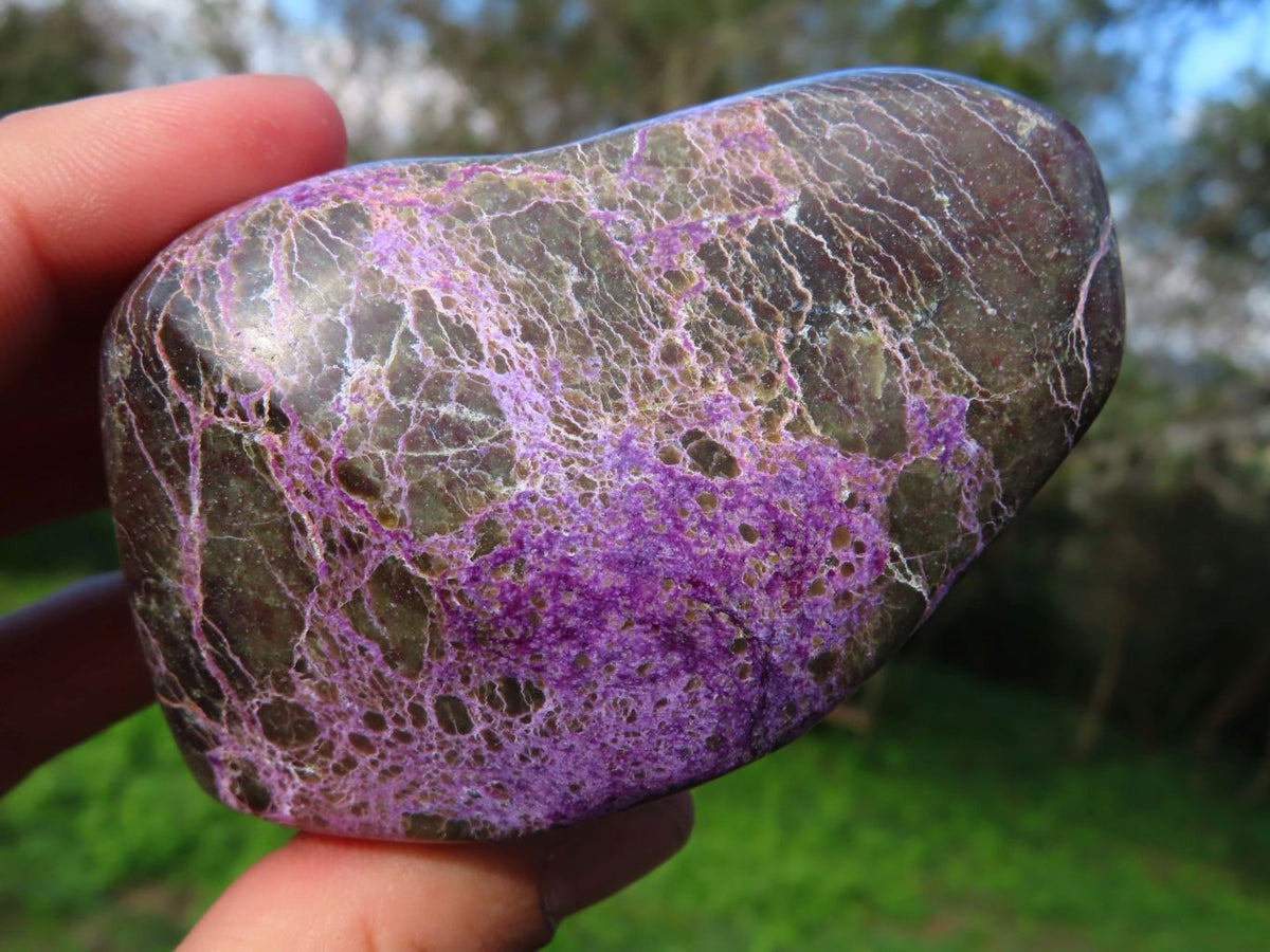 Polished Large Stichtite Free Forms x 4 From Barberton, South Africa - TopRock