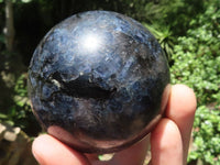 Polished Rare Iolite / Water Sapphire Spheres  x 2 From Madagascar - TopRock