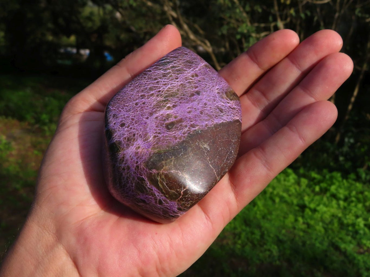 Polished Large Stichtite Free Forms x 4 From Barberton, South Africa - TopRock