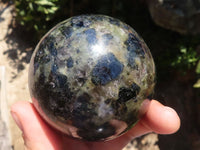 Polished Rare Iolite / Water Sapphire Spheres  x 2 From Madagascar - TopRock