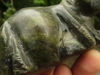 Polished Verdite Hippo Carvings  x 2 From Zimbabwe - TopRock