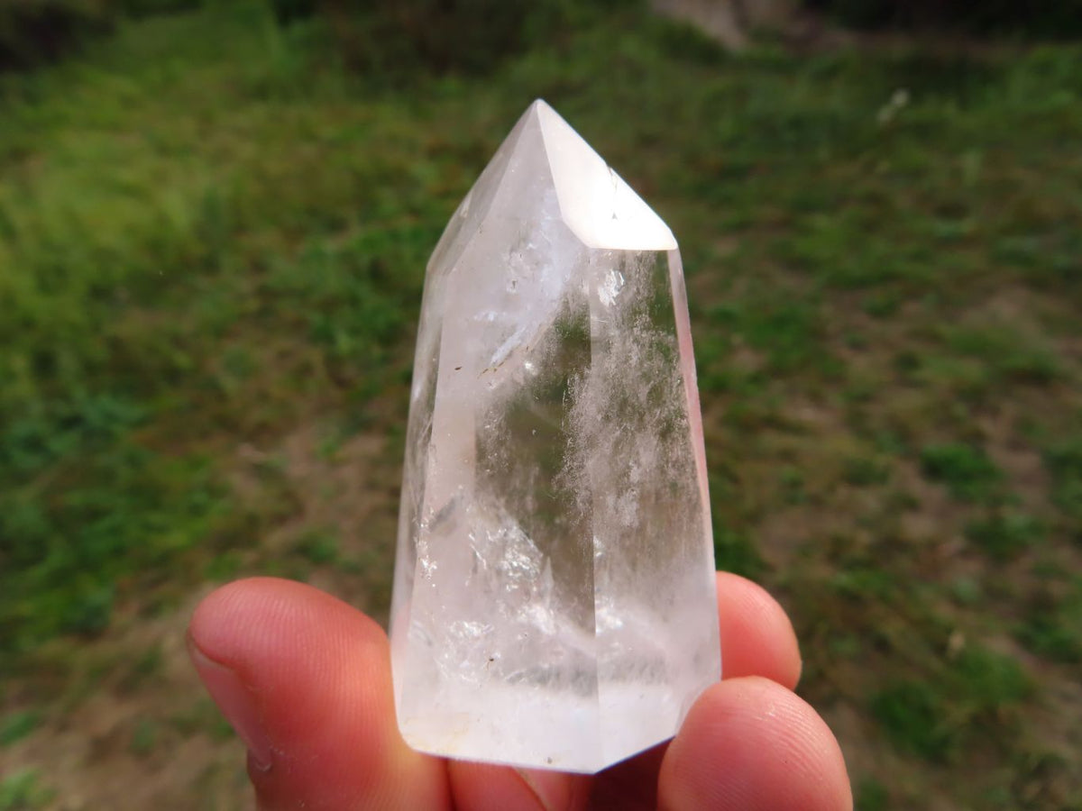 Polished Optic to Near Optic Quartz Crystal Points x 12 From Madagascar - TopRock
