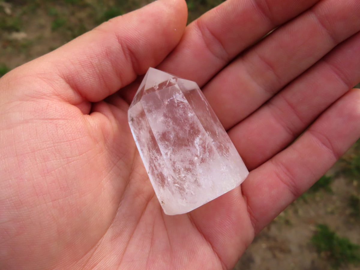 Polished Optic to Near Optic Quartz Crystal Points x 12 From Madagascar - TopRock