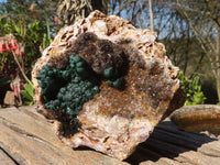 Natural Rare Ball Malachite On Drusy Quartz & Dolomite Matrix  x 1 From Kambove, Congo - Toprock Gemstones and Minerals