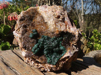 Natural Rare Ball Malachite On Drusy Quartz & Dolomite Matrix  x 1 From Kambove, Congo - Toprock Gemstones and Minerals