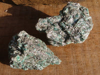Natural Rare Emerald Mica In Matrix Cobbed Specimens x 6 From Mutoko, Zimbabwe - Toprock Gemstones and Minerals