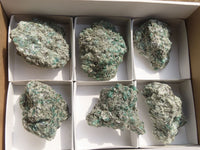 Natural Rare Emerald Mica In Matrix Cobbed Specimens x 6 From Mutoko, Zimbabwe - Toprock Gemstones and Minerals