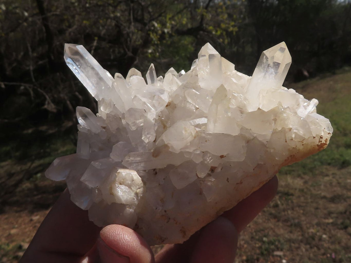 Natural Gorgeous Quartz Clusters With Semi Optic Crystals x 4 From Mandrosonoro, Madagascar - TopRock