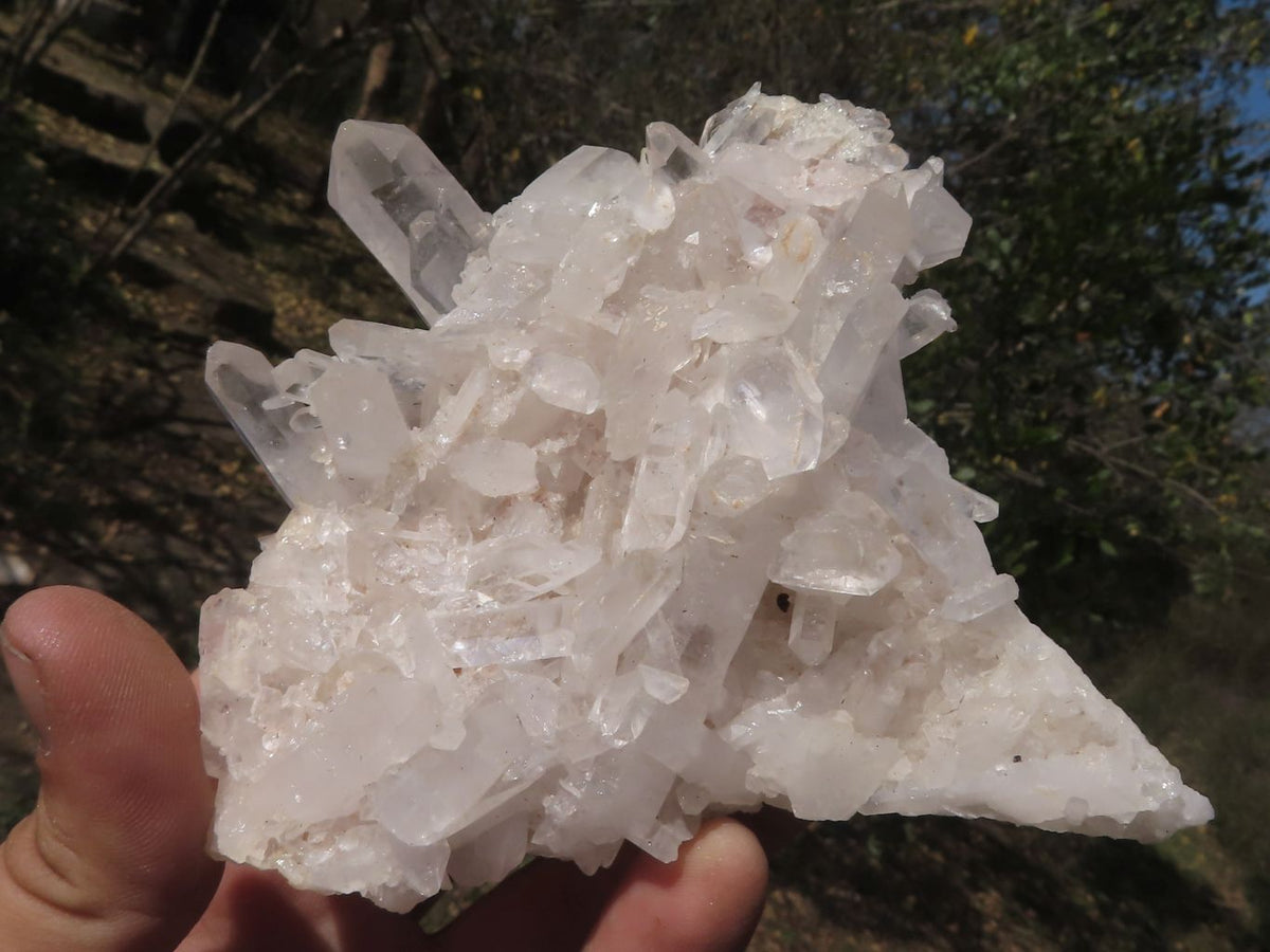 Natural Gorgeous Quartz Clusters With Semi Optic Crystals x 4 From Mandrosonoro, Madagascar - TopRock