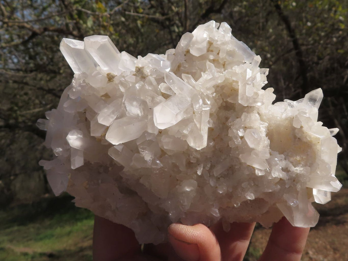 Natural Gorgeous Quartz Clusters With Semi Optic Crystals x 4 From Mandrosonoro, Madagascar - TopRock