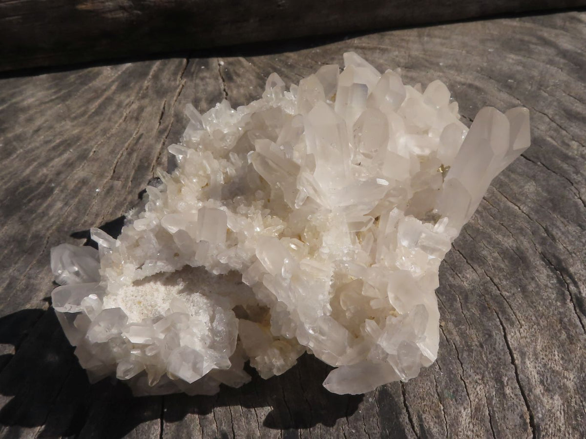Natural Gorgeous Quartz Clusters With Semi Optic Crystals x 4 From Mandrosonoro, Madagascar - TopRock