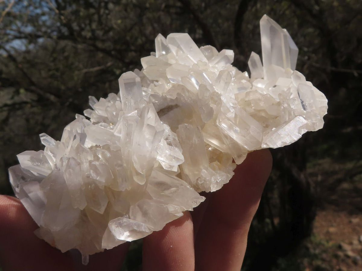 Natural Gorgeous Quartz Clusters With Semi Optic Crystals x 4 From Mandrosonoro, Madagascar - TopRock