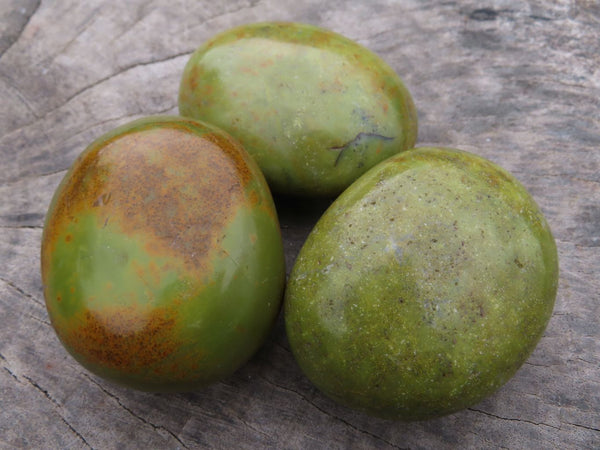 Polished Selected Stunning Green Opal Gallets x 24 From Madagascar - TopRock