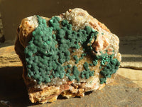 Natural Rare Ball Malachite On Drusy Quartz & Dolomite Matrix  x 1 From Kambove, Congo - Toprock Gemstones and Minerals
