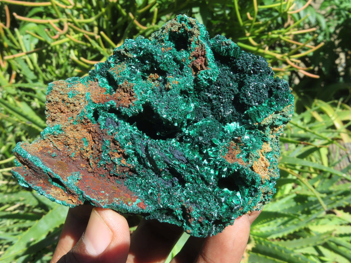 Natural Silky Malachite Specimens x 6 From Kasompe, Congo - TopRock
