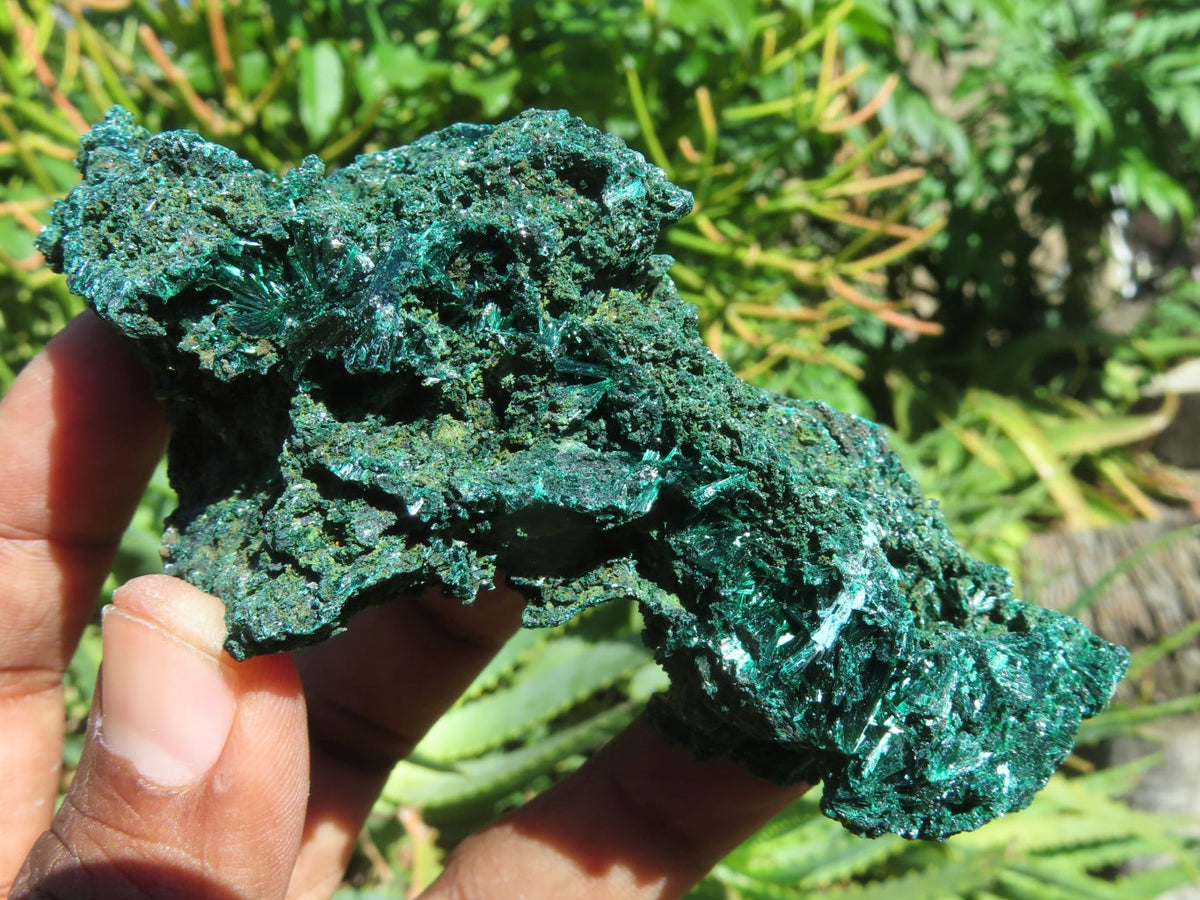 Natural Silky Malachite Specimens x 6 From Kasompe, Congo - TopRock