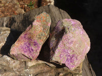 Natural Rough Stichtite Cobbed Specimens  x 12 From Barberton, South Africa - Toprock Gemstones and Minerals
