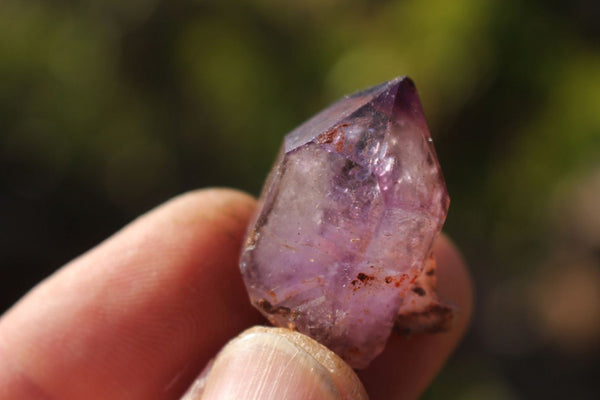 Natural Single Smokey Amethyst Crystals  x 40 From Chiredzi, Zimbabwe - TopRock