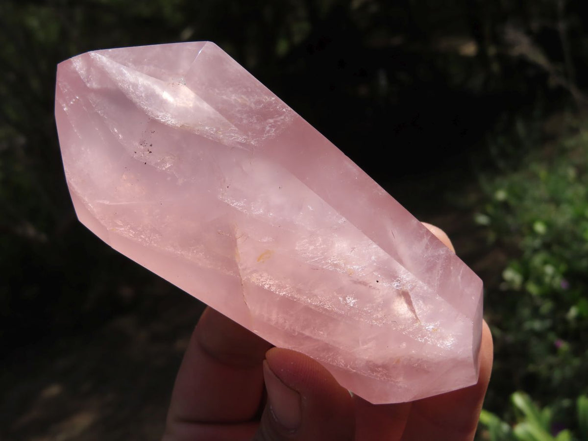 Polished Highly Selected DT Gemmy Rose Quartz Points x 6 From Madagascar - TopRock