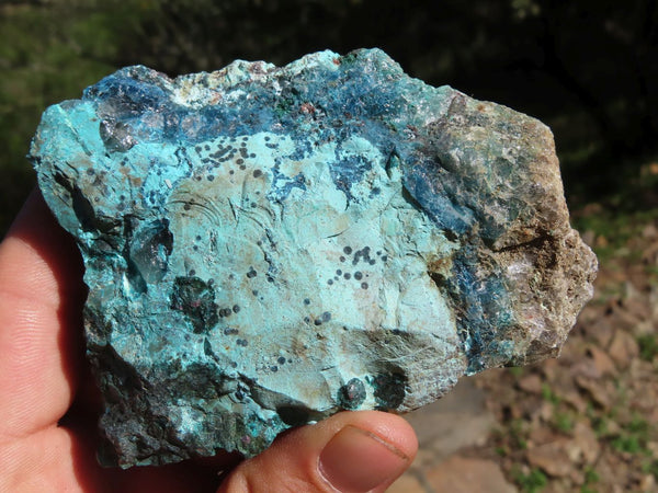 Natural Rough Blue Shattuckite Pieces x 6 From Namibia - TopRock