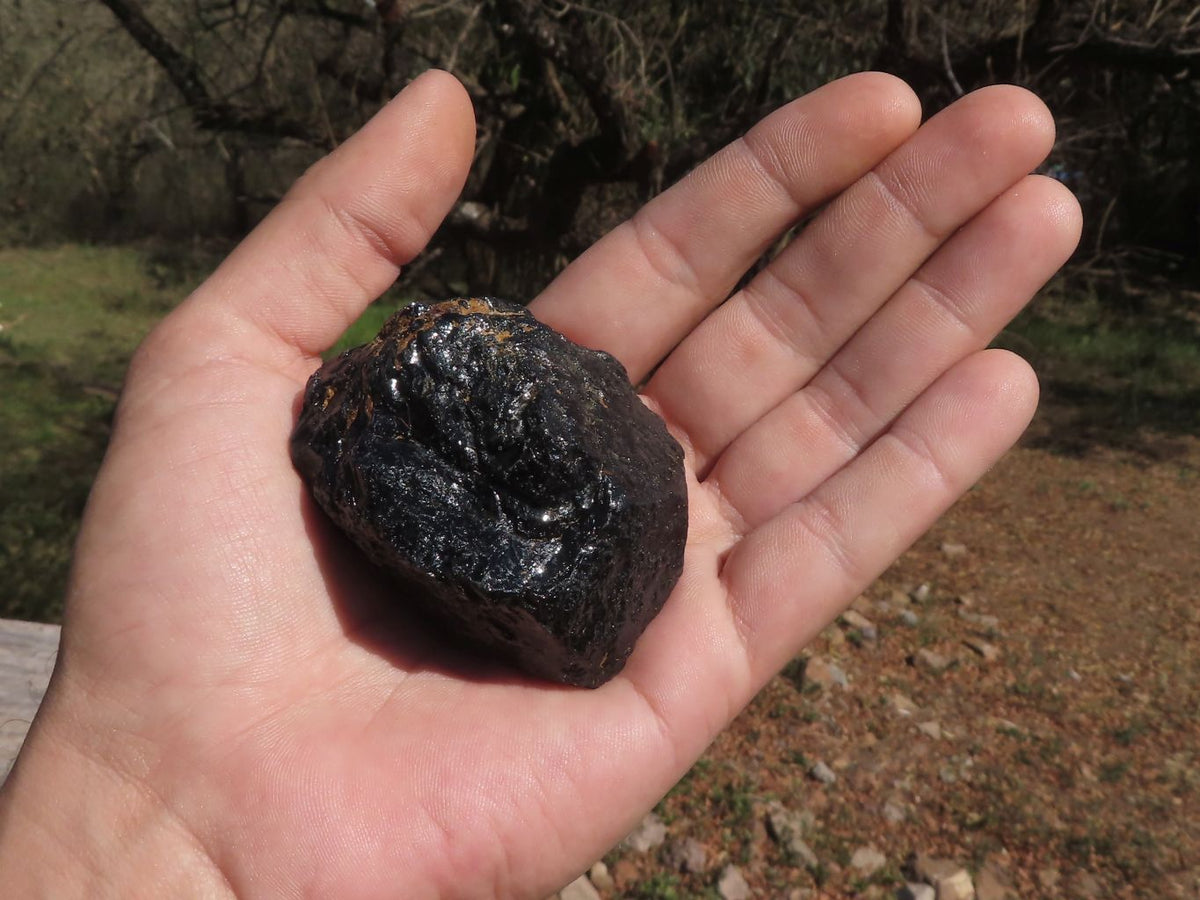 Natural Stone Sealed Alluvial Black Schorl Tourmaline Crystals x 14 From Zimbabwe - TopRock