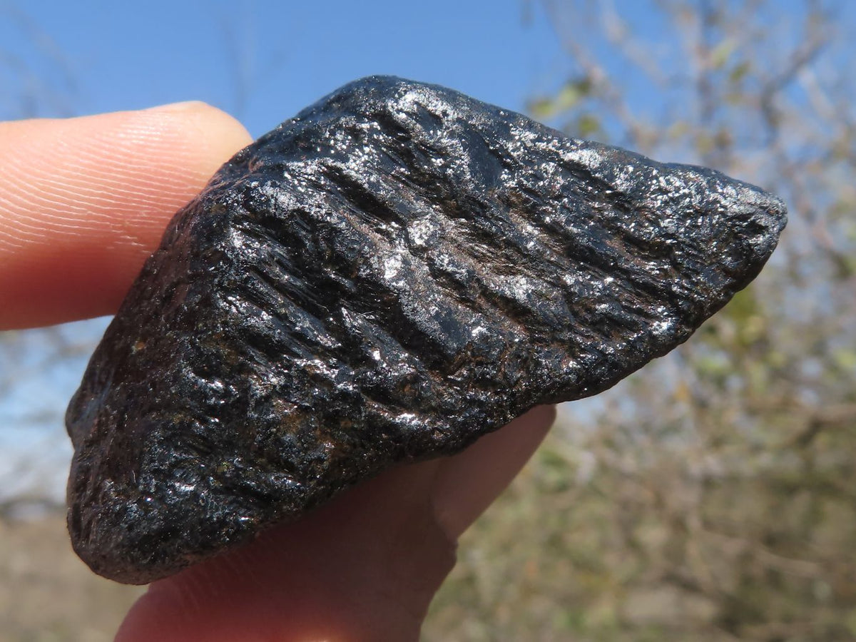 Natural Stone Sealed Alluvial Black Schorl Tourmaline Crystals x 14 From Zimbabwe - TopRock