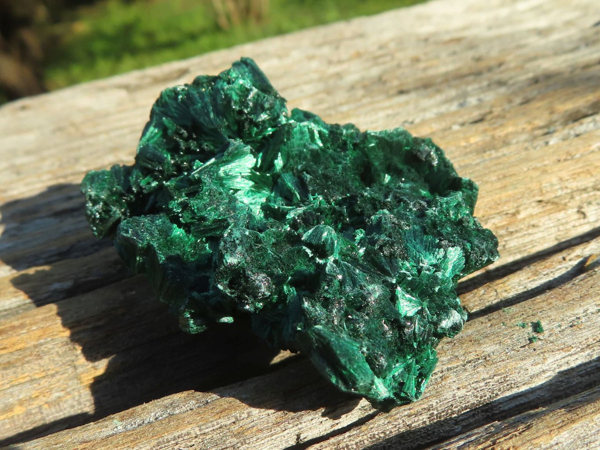 Natural Chatoyant Silky Malachite Specimens x 12 From Kasompe, Congo - TopRock