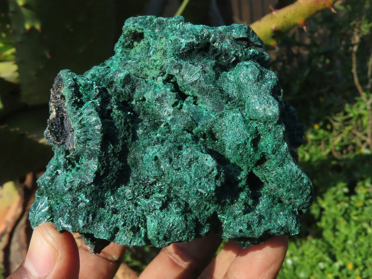 Natural Silky Malachite Specimens x 3 From Kasompe, Congo - TopRock