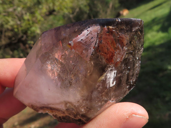 Polished Selection Of Stunning Smokey Window Quartz Crystals  x 6 From Ankazobe, Madagascar - TopRock