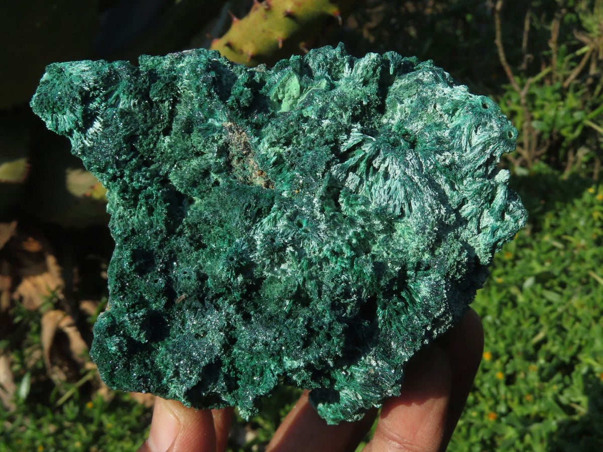 Natural Silky Malachite Specimens x 3 From Kasompe, Congo - TopRock